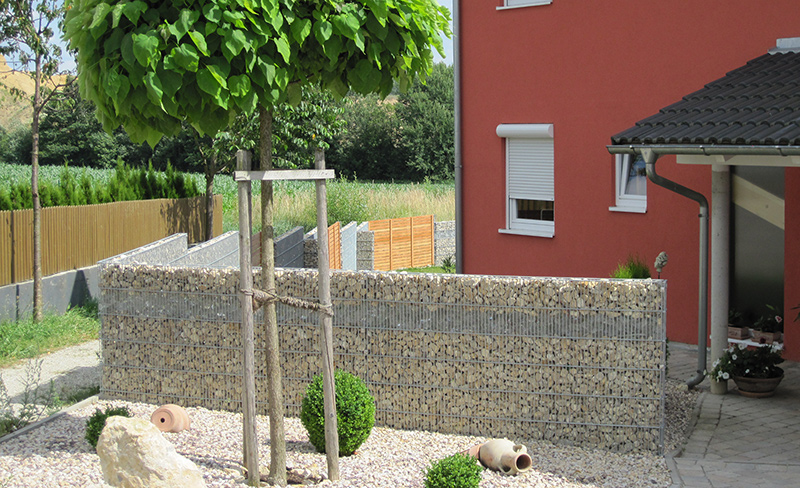 Trioostone backyard privacy fence