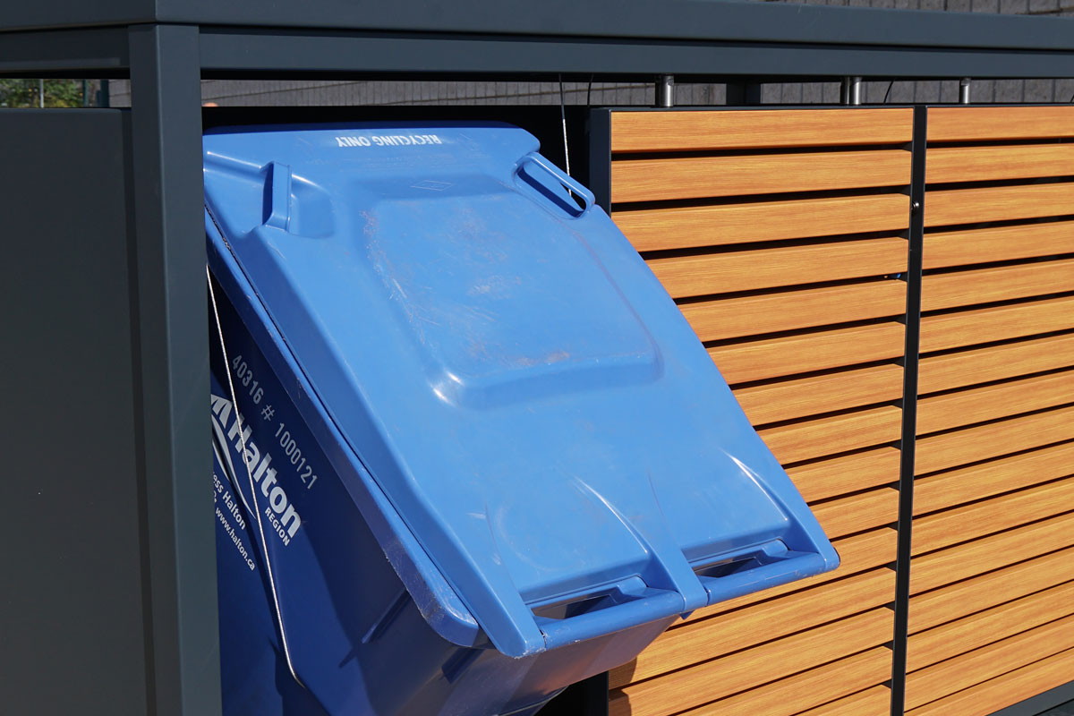 storage recycling bins, garbage storage, waste container storage, waste bin