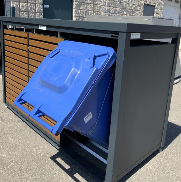 Garbage Bin Enclosure Model Decor 6 with Recycle Bin